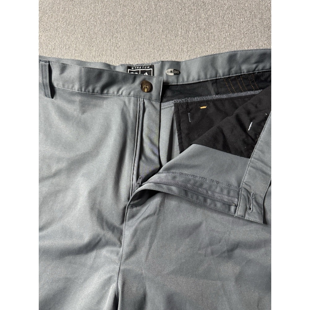 Adidas Men's Gray Orange Trim & Logo High Performance Golf Pants Climacool 38x30 - Picture 11 of 16